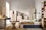 Chambre complète 6 pièces Authie | Beige, chêne clair & bleu foncé | Design harmonieux | Montage rapide