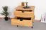 Table de chevet Rolleston 05 chêne massif huilé - Dimensions : 57 x 50 x 41 cm (H x L x P)