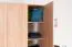 Chambre à coucher - Armoire, Couleur: Chêne Sonoma - 201 x 160 x 53 cm (H x L x P)