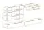 Grand mur de salon suspendu Hompland 105, Couleur : Blanc - dimensions : 180 x 320 x 40 cm (h x l x p), avec fonction push-to-open