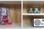 Meuble TV bas Hohgant 06 | Blanc & Gris brillant | 55 x 180 x 42 cm | Design moderne et spacieux