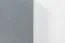 Meuble TV bas Hohgant 06 | Blanc & Gris brillant | 55 x 180 x 42 cm | Design moderne et spacieux