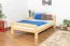 Lit pour enfant 120 x 200 cm | Bois massif: Pin | Laqué Naturel | incl. sommier à lattes Abbildung