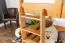 Bois massif Lit mezzanine pour enfants | Dimension du matelas: 120 x 190 cm | Laqué Naturel | convertible en lit simple | Qualité premium | incl. sommier à lattes Abbildung