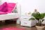 Lit pour enfant 90 x 200 cm | Bois massif: Hêtre | Laqué Blanc Abbildung