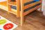 Bois massif Lit superposé pour enfants et adolescents | Dimension du matelas: 120 x 190 cm | Laqué Naturel | convertible en 2 lits simples | Qualité premium | Incl. Sommier à lattes déroulable Abbildung