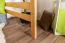 Bois massif Lit mezzanine pour enfants | Dimension du matelas: 120 x 190 cm | Laqué Naturel | convertible en lit simple | Qualité premium | incl. sommier à lattes Abbildung