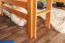 Bois massif Lit mezzanine pour enfants | Dimension du matelas: 120 x 190 cm | Laqué Naturel | convertible en lit simple | Qualité premium | incl. sommier à lattes Abbildung