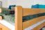 Bois massif Lit superposé pour enfants et adolescents | Dimension du matelas: 120 x 190 cm | Laqué Naturel | convertible en 2 lits simples | Qualité premium | Incl. Sommier à lattes déroulable Abbildung