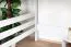 Lit mezzanine pour adolescents 120 x 190 cm | Bois massif: Hêtre | Laqué Blanc | convertible en lit simple | Qualité premium | incl. sommier à lattes Abbildung