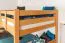 Bois massif Lit superposé pour enfants et adolescents | Dimension du matelas: 120 x 200 cm | Laqué Naturel | convertible en 2 lits simples | Qualité premium | Incl. Sommier à lattes déroulable Abbildung