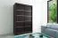 150 cm de large Armoire avec 5 casiers et 2 portes | Couleur: Noir Abbildung