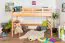 Bois massif Lit mezzanine pour enfants | Dimension du matelas: 120 x 190 cm | Laqué Naturel | convertible en lit simple | Qualité premium | incl. sommier à lattes Abbildung