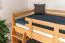 Bois massif Lit superposé pour enfants et adolescents | Dimension du matelas: 120 x 200 cm | Laqué Naturel | convertible en 2 lits simples | Qualité premium | Incl. Sommier à lattes déroulable Abbildung