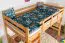 Bois massif Lit mezzanine pour enfants | Dimension du matelas: 120 x 190 cm | Laqué Naturel | convertible en lit simple | Qualité premium | incl. sommier à lattes Abbildung