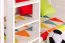 90 x 200 cm Lit superposé avec caisson inférieur / lit gigogne pour 3ème couchage 90 x 190 cm (coffre de lit / espace de rangement) | Bois massif: Hêtre | Laqué Blanc |convertible/séparable en deux lits simples | Incl. Sommier à lattes déroulable Abbildung