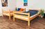 Bois massif Lit superposé pour enfants et adolescents | Dimension du matelas: 120 x 200 cm | Laqué Naturel | convertible en 2 lits simples | Qualité premium | Incl. Sommier à lattes déroulable Abbildung