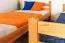 Bois massif Lit superposé pour enfants et adolescents | Dimension du matelas: 120 x 200 cm | Laqué Naturel | convertible en 2 lits simples | Qualité premium | Incl. Sommier à lattes déroulable Abbildung