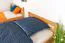 Bois massif Lit superposé pour enfants et adolescents | Dimension du matelas: 120 x 200 cm | Laqué Naturel | convertible en 2 lits simples | Qualité premium | Incl. Sommier à lattes déroulable Abbildung