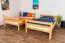 Bois massif Lit superposé pour enfants et adolescents | Dimension du matelas: 120 x 190 cm | Laqué Naturel | convertible en 2 lits simples | Qualité premium | Incl. Sommier à lattes déroulable Abbildung