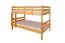 Bois massif Lit superposé pour enfants et adolescents | Dimension du matelas: 120 x 200 cm | Laqué Naturel | convertible en 2 lits simples | Qualité premium | Incl. Sommier à lattes déroulable Abbildung