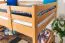 Bois massif Lit mezzanine pour enfants | Dimension du matelas: 120 x 190 cm | Laqué Naturel | convertible en lit simple | Qualité premium | incl. sommier à lattes Abbildung