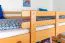 Bois massif Lit mezzanine pour enfants | Dimension du matelas: 120 x 190 cm | Laqué Naturel | convertible en lit simple | Qualité premium | incl. sommier à lattes Abbildung