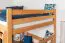 Bois massif Lit mezzanine pour enfants | Dimension du matelas: 160 x 200 cm | Laqué Naturel | convertible en lit simple | Qualité premium | incl. sommier à lattes Abbildung
