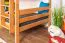 Bois massif Lit superposé pour enfants et adolescents | Dimension du matelas: 120 x 190 cm | Laqué Naturel | convertible en 2 lits simples | Qualité premium | Incl. Sommier à lattes déroulable Abbildung