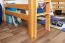 Bois massif Lit mezzanine pour enfants | Dimension du matelas: 120 x 190 cm | Laqué Naturel | convertible en lit simple | Qualité premium | incl. sommier à lattes Abbildung