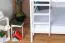 Lit superposé pour jusqu'à 4 personnes | 160 x 190 cm | Bois massif Hêtre | Laqué Blanc | transformable | Qualité Premium Abbildung