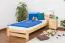 Cadre de lit pour enfants / Lit pour enfant 90 x 200 cm | Bois massif: Pin | Laqué Naturel | incl. sommier à lattes Abbildung