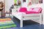 Cadre de lit pour enfants / Lit pour enfant 90 x 200 cm | Bois massif: Hêtre | Laqué Blanc | Qualité particulièrement élevée Abbildung