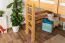 Lit mezzanine pour enfant 140 x 200 cm | Bois massif: Hêtre | Laqué Naturel | convertible en lit simple | Qualité premium | incl. sommier à lattes Abbildung