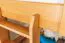 Lit mezzanine pour enfant 140 x 200 cm | Bois massif: Hêtre | Laqué Naturel | convertible en lit simple | Qualité premium | incl. sommier à lattes Abbildung