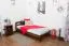Cadre de lit pour enfants / Lit pour enfant 90 x 200 cm | Bois massif: Pin | Laqué Noisette | incl. sommier à lattes Abbildung