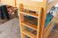 Large Lit mezzanine pour enfantst 160 x 200 cm | Bois massif: Hêtre | Laqué Naturel | convertible en lit simple | Qualité premium | incl. sommier à lattes Abbildung