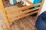 Lit mezzanine pour enfant 140 x 200 cm | Bois massif: Hêtre | Laqué Naturel | convertible en lit simple | Qualité premium | incl. sommier à lattes Abbildung