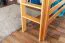 Large Lit mezzanine pour enfantst 160 x 200 cm | Bois massif: Hêtre | Laqué Naturel | convertible en lit simple | Qualité premium | incl. sommier à lattes Abbildung