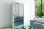 120 cm de large Armoire à portes coulissantes avec 2 portes | 5 casiers | 2 tringles à vêtements | Couleur: Blanc Abbildung