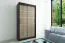 120 cm de large Armoire à portes coulissantes avec 2 portes | 5 casiers | 2 tringles à vêtements | Couleur: Noir Abbildung