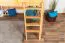 Large Lit mezzanine pour enfantst 160 x 200 cm | Bois massif: Hêtre | Laqué Naturel | convertible en lit simple | Qualité premium | incl. sommier à lattes Abbildung