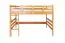Lit mezzanine pour enfant 140 x 200 cm | Bois massif: Hêtre | Laqué Naturel | convertible en lit simple | Qualité premium | incl. sommier à lattes Abbildung