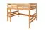 Lit mezzanine pour enfant 140 x 200 cm | Bois massif: Hêtre | Laqué Naturel | convertible en lit simple | Qualité premium | incl. sommier à lattes Abbildung