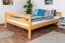 Large Lit mezzanine pour adolescents 160 x 190 cm | Bois massif: Hêtre | Laqué Naturel | convertible en lit simple | Qualité premium | incl. sommier à lattes Abbildung