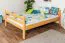 Lit mezzanine pour enfant 140 x 200 cm | Bois massif: Hêtre | Laqué Naturel | convertible en lit simple | Qualité premium | incl. sommier à lattes Abbildung