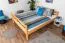 Large Lit mezzanine pour adolescents 160 x 190 cm | Bois massif: Hêtre | Laqué Naturel | convertible en lit simple | Qualité premium | incl. sommier à lattes Abbildung
