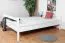 Blances Enfant-Lit mezzanine 160 x 200 cm | Bois massif: Hêtre | Laqué Blanc | convertible en lit simple | Qualité premium | incl. sommier à lattes Abbildung