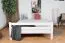 Blances Enfant-Lit mezzanine 160 x 200 cm | Bois massif: Hêtre | Laqué Blanc | convertible en lit simple | Qualité premium | incl. sommier à lattes Abbildung