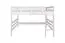 Lit mezzanine pour enfant 160 x 190 cm | Bois massif: Hêtre | Laqué Blanc | convertible en lit simple | Qualité premium | incl. sommier à lattes Abbildung